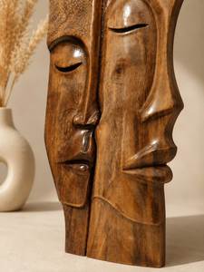 Vase décoratif moderne en bois sculpté, centre de table abstrait fait main pour salon, hôtel, décoration vintage et antique - Product Image 5