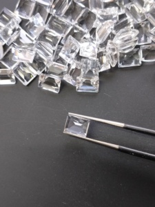 Natural White Topaz 8x6MM Baguette Cut Good Quality Loose Gemstone For Jewelry Making - Product Image 3