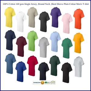 เสื้อยืดคอกลมแขนสั้นสำหรับผู้ชายเสื้อคอ100% ผ้าคอตตอนไซส์ใหญ่พิเศษโลโก้ตามสั่ง - Product Image 6