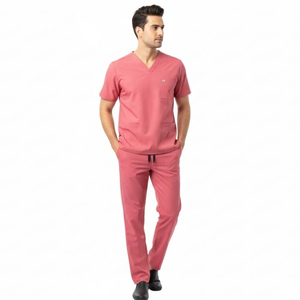 OEM Factory Men Hospital <b>Scrub</b> Suit Cotton Doctor Medical Uniform Set Breathable Comfortable High Quality <b>Scrub</b> Suits Custom - Product Image 4