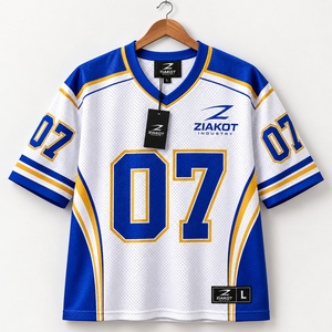 ขายส่งโดยตรงจาก ZIAKOT INDUSTRY เสื้อฟุตบอลแท้แบบตาข่ายสีทองรอยัลสั่งทำพิเศษ - Product Image 5
