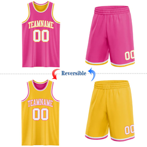 Maillot de basket-ball réversible personnalisé, vêtements d'équipe sublimés - Product Image 1
