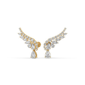 5.34CT Lab Grown Diamond <b>Stud</b> <b>Earrings</b> 14K Gold Plated IGI Certified Lightweight Sustainable Luxury Jewelry for Women Occasions - Product Image 4