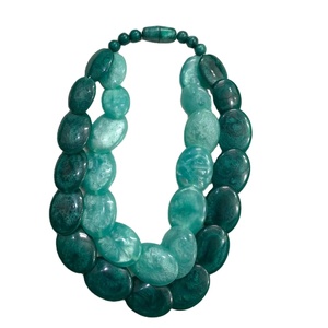 High Quality Handcrafted Resin <b>Beaded</b> Necklace Unisex Trendy Party <b>Direct</b> From India - Product Image 1