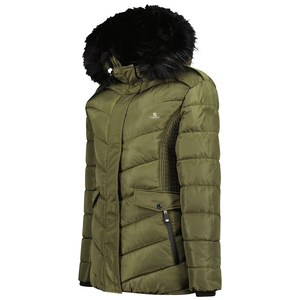 Abrigo largo acolchado para mujer con bolsillos con cremallera y opciones de color personalizadas, pedido al por mayor, de proveedor de fábrica 2026 - Product Image 3