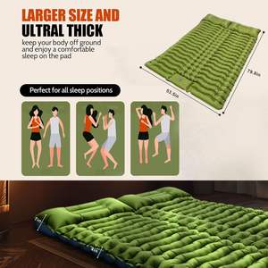 Single Lightweight <b>Portable</b> Air Bed for Outdoor Adventures-Inflatable Camping <b>Mattress</b> Built-in Pillow Foot Pump Easy Inflate - Product Image 4