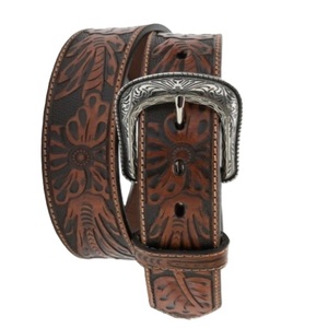 Western <b>Leather</b> <b>Tooling</b> Belt Hand Carved Leaf Embossed Designer <b>Tooled</b> <b>Leather</b> Belt for Men and Women all sizes Bulk order - Product Image 5