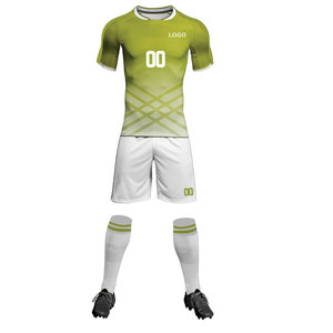 Kits de football en jersey 100% polyester sublimé en gros, uniformes de football personnalisés pour hommes, respirants, avec logo pour hommes - Product Image 2