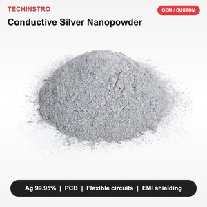 ผงนาโนเงินนำไฟฟ้า Ag Nanoparticles ความบริสุทธิ์ 99.95% สำหรับวงจร PCB แบบยืดหยุ่นและการป้องกัน EMI รับผลิตตามสั่ง OEM - Product Image 1