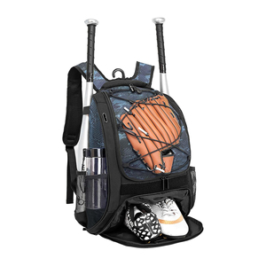 Breathable Baseball <b>Backpack</b> Unisex Anti-Theft Zipper Closure Nylon Lining Sport Mesh Side Pockets Customizable Polyester - Product Image 2