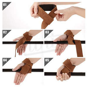 Correas de Cuero para Levantamiento de Pesas, Diseño Personalizado con Color y Logotipo, Resistentes, Transpirables y Antideslizantes - Product Image 2