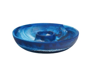 Tazón de Chip de resina blanco y negro al por mayor, plato de servir elegante con secciones divididas para bocadillos, último diseño de plato - Product Image 5