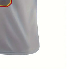 Maillot de football américain gris pour homme, col en V, manches courtes, numéro 15, vêtements de sport, maillot de football américain personnalisé pour l'été |   Quantité minimale de commande faible - Product Image 5