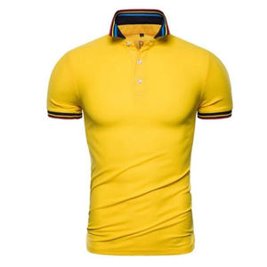Chemise pour homme en coton et polyester de haute qualité avec logo personnalisé, séchage rapide, manches courtes, décontractée, golf, mode, vêtements de sport - Product Image 3