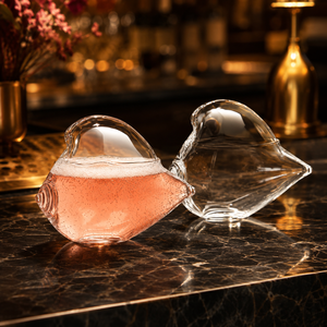 Verres à cocktail transparents en borosilicate faits à la main de 450 ml, sans plomb, coupe Martini, verres à Margarita, verrerie de bar réutilisable en gros - Product Image 3