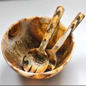 Cuillère de service de mariage multi-usages en résine plaquée argent à long manche, réutilisable, écologique, couverts décoratifs haut de gamme - Product Image 5
