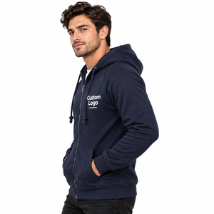 Sudaderas con Capucha de Invierno para Hombre, de Primera Calidad, Color Sólido, Mezcla de Poliéster/Algodón, Transpirables, 180g, Impresión Personalizada, Corte Regular - Product Image 4