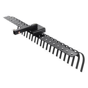 Rastrello da Giardino Trainabile da 60 Pollici con 21 Denti a Spirale in Acciaio, Rastrello Metallico per Scarificare il Prato, Compatibile con Barre Porta Attrezzi da 48 e 60 Pollici - Product Image 2