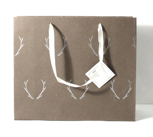 Manufactory Direct Customized Kraft Paper Packaging Bag Biodegradable <b>Foil</b> Print Flexiloop Handle Printed Logo Candle Gift - Product Image 2