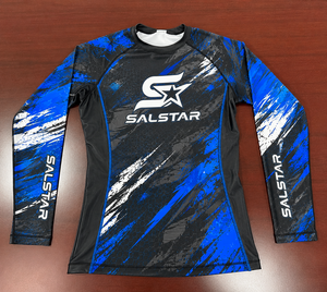 Salstar <b>Men</b> Long Sleeve Rash Guard Compression Shirt Quick Dry Sporty Fit Sublimation Print Four Way <b>Stretch</b> Flexible movement - Product Image 4
