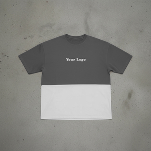 T-shirt sur mesure à épaules tombantes pour homme, T-shirt oversize homme, T-shirt color block 2026 - Product Image 2