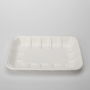 Sugarcane Bagasse Disposable Meat Plate for <b>Raw</b> Chicken & Seafood 10 x 6 Inches <b>Tray</b> for Frozen Fish, Chicken & Meat Storage - Product Image 4