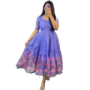 FANTAISIE KOTA SOIE IMPRIMÉE UNE PIÈCE LAVANDE - Product Image 1