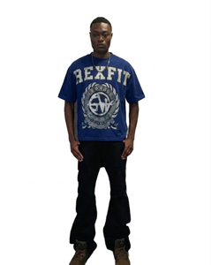 2026 DTG Printed Plus Size T Shirt For Men's Oversized Heavyweight T-Shirts 100% Cotton O-Neck Shirt Summer <b>Clothes</b> t Shirts - Product Image 3
