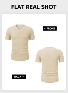 เสื้อยืดวาฟเฟิลพรีเมียมลำลอง ผู้ผลิตเสื้อถักเนื้อผ้าทันสมัย - Product Image 6