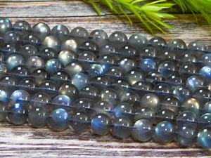 Perles lisses en labradorite arc-en-ciel naturelle bleue de haute qualité pour la fabrication de bijoux, vente en gros, bracelets et colliers - Product Image 5