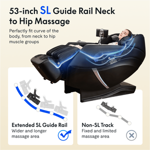 Poltrona Massaggiante Reclinabile Zero Gravity SL-Track Shiatsu con Scansione Completa del Corpo, Airbag e Rulli per Piedi, Poltrona Massaggiante di Lusso per Yoga Profondo - Product Image 5