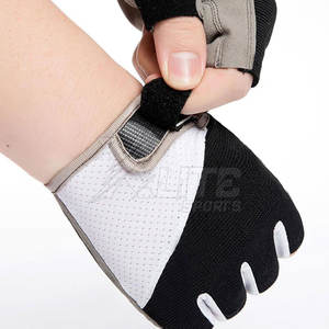 Gants de cyclisme demi-doigts haute performance avec matériau néoprène/cuir, protection supérieure des mains et ajustement confortable - Product Image 4