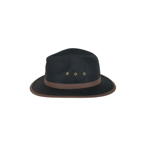 Sombrero de Vaquero Unisex de Ala Ancha con Borde Negro y Marrón, Informal para Exteriores, Primavera/Verano, 100% Poliéster, Adulto, 56-58 cm - Product Image 6