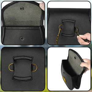 Sporran en cuir vegan fait main sur mesure pour homme avec badge et sangle à chaîne, tenue écossaise - Product Image 4