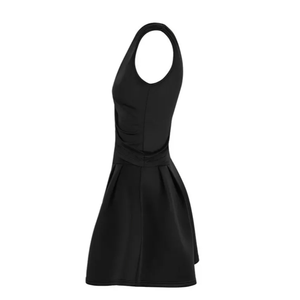 เดรสสั้นทรงสเก็ตเตอร์สีดำแบบไหล่เดียว ตกแต่งแหวนทอง  เดรสสั้นแบบไหล่เดียว ตกแต่งแหวนทอง ทรงสเก็ตเตอร์ - Product Image 2