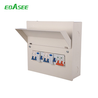 Boîtier de boîtier Ip66 en métal monophasé triphasé 8 voies EBASEE EBS11D Distribution Board Consumer Unit
