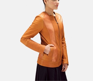 Chaqueta de piel auténtica para mujer, estilo ajustado, estilo invernal |   Chaquetas de Cuero sin Mangas con Personajes de Halloween de Edición Limitada - Product Image 2