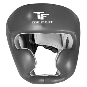 Protector de Cabeza de Cuero Personalizado con Logotipo para Boxeo, MMA, Muay Thai, Kickboxing y Sparring con Protector Nasal - Product Image 1