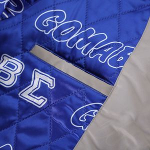 Chaqueta Bomber Gris Phi Beta Sigma para Hombre, Ajuste Cómodo, Tela Premium, Ropa de Fraternidad Griega, Prenda Exterior Informal - Product Image 4
