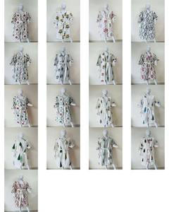 Handmade Cotton Block Print <b>Bathrobe</b> Women Floral Leaf Design Spa Robe Breathable Morning Gown Comfortable Long Dressing Gown - Product Image 3