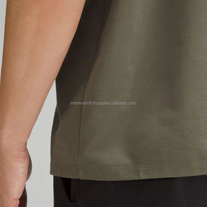 2026 Men's Anti-Bacterial <b>100</b>% Cotton/ <b>Polyester</b>/Cotton Canvas Breathable Quick Dry T-<b>Shirt</b> | Regular Fit Odor-Resistant Collar - Product Image 4