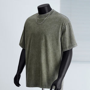 Camisetas HSI Lisas de Corte Holgado al por Mayor, Camisetas Casuales para Hombre Hechas en Pakistán, de Secado Rápido, 100% Algodón, Hechas en Pakistán - Product Image 5