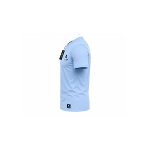 Camiseta de punto personalizada con logo bordado y estampado, de manga corta, para hombre, de alta calidad, 100% algodón. - Product Image 6