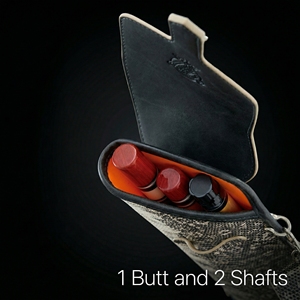 Estuche para taco de billar VIBRANT con diseño de cocodrilo y lagarto, serie 1/2, modelo 1B2S, para tacos de billar y billar americano. - Product Image 2