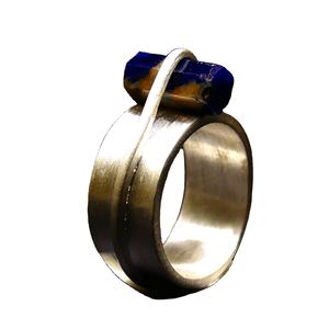 แหวนเงินแท้สำหรับผู้หญิง925สไตล์คลาสสิกดีไซน์ไม่ซ้ำใครสำหรับปาร์ตี้สวมใส่ด้วยพลอยไพฑูรย์ - Product Image 1