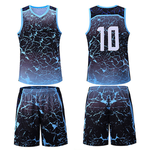 Ensemble de maillots de basket-ball sublimés personnalisés pour hommes, sans manches, col en V, uniforme respirant avec impression du numéro 10, toutes saisons - Product Image 1