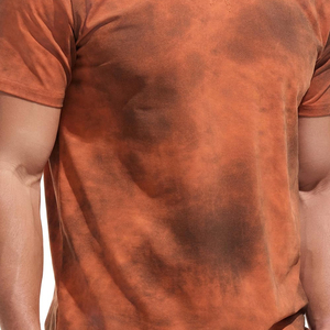 T-shirt pour homme à séchage rapide, coupe classique, impression de logo personnalisé, 100% coton, technique de sublimation complète, manches courtes, couleur unie, vente en gros - Product Image 6