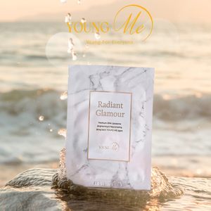 มาส์กบำรุงผิวหน้า YoungMe Radiant Glamour 6 แผ่น ช่วยฟื้นฟูผิว ลดเลือนริ้วรอย บำรุงผิวให้ชุ่มชื้น สวยงาม - Product Image 2