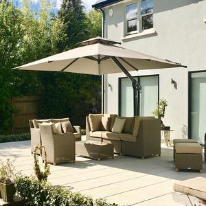 Parasol de terrasse extérieur grand format à livraison rapide, fournisseur de parasols avec structure résistante au vent et style élégant - Product Image 4