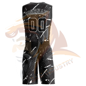 Uniformes de Baloncesto Deportivos Transpirables de Alta Calidad, Conjunto de Uniformes de Baloncesto con Logotipo Personalizado Impreso con Técnica de Sublimación - Product Image 3